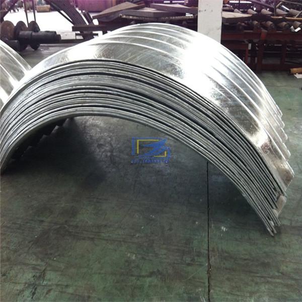 1200g/m2 galvanized corrugated steel culvert pipe
